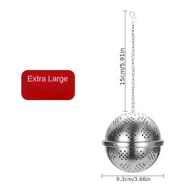 1pc 304 Stainless Steel Seasoning Ball; Thickened Ball Tea Strainer; Spice Filter; Kitchen Gadget