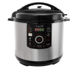 MegaChef 12 Quart Steel Digital Pressure Cooker with 15 Presets and Glass Lid