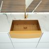 36&quot; L X 21&quot; W Farmhouse Kitchen Sink With Bottom Grid