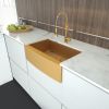 36&quot; L X 21&quot; W Farmhouse Kitchen Sink With Bottom Grid