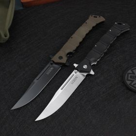 Song High Hardness 8Cr13Mov Nylon Fiber Tactical Knife Folding Knife Outdoor Knife (Option: Green Handle-Default Item-Green Handle)