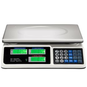 Home Commercial Used Computing Digital Floor Platform Scale (Color: Silver, Capacity: 66 lbs)