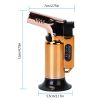 Culinary Butane Torch Lighter Refillable Blow Torch Adjustable Flame Kitchen Cooking BBQ Torch (Gas Not Included)