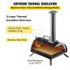 Outdoor Party Stainless Steel Portable Wood Pellet Burning Pizza Oven With Accessories