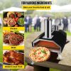 Outdoor Party Stainless Steel Portable Wood Pellet Burning Pizza Oven With Accessories