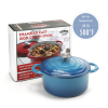 COOKWIN Enameled Cast Iron Dutch Oven with Self Basting Lid;  Enamel Coated Cookware Pot 3QT